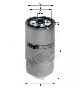 H160WK Hengst filtr paliwa