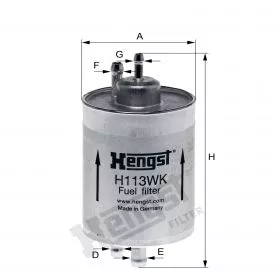 H113WK Hengst filtr paliwa