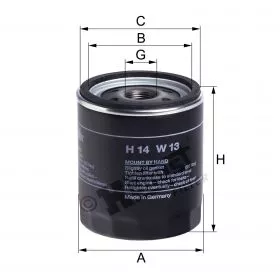 H14W13 Hengst filtr oleju