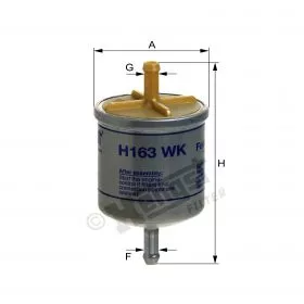 H163WK Hengst filtr paliwa