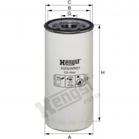 H200WN01 Hengst filtr oleju