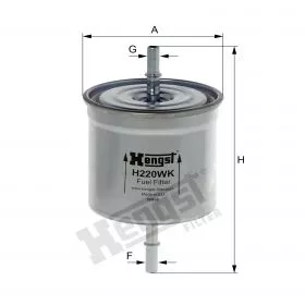 H220WK Hengst filtr paliwa