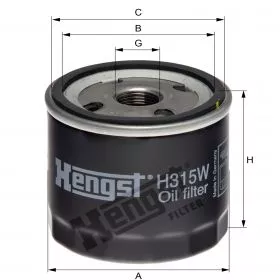 H315W Hengst filtr oleju