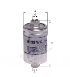 H138WK Hengst filtr paliwa