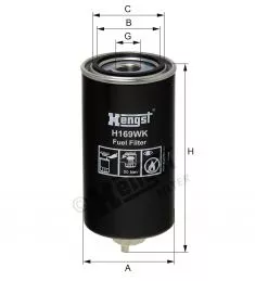 H169WK Hengst filtr paliwa
