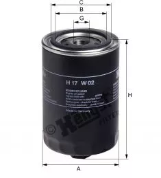 H17W02 Hengst filtr oleju