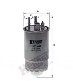 H303WK Hengst filtr paliwa