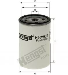 H60WK07 Hengst filtr paliwa