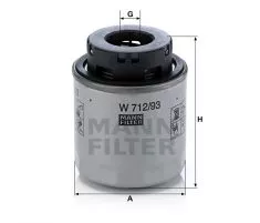 W712/93 Mann filtr oleju
