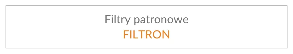 Filtry patronowe Filtron